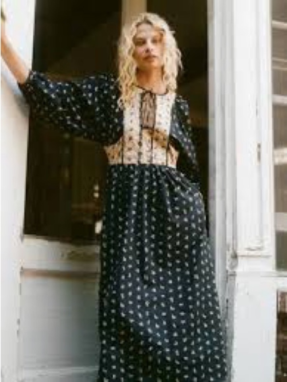 Christy Dawn Jenna Dress in black Zodiac print